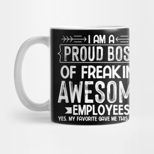 Proud Boss Employee Appreciation Office Men Funny Boss,Best Boss Ever Mug